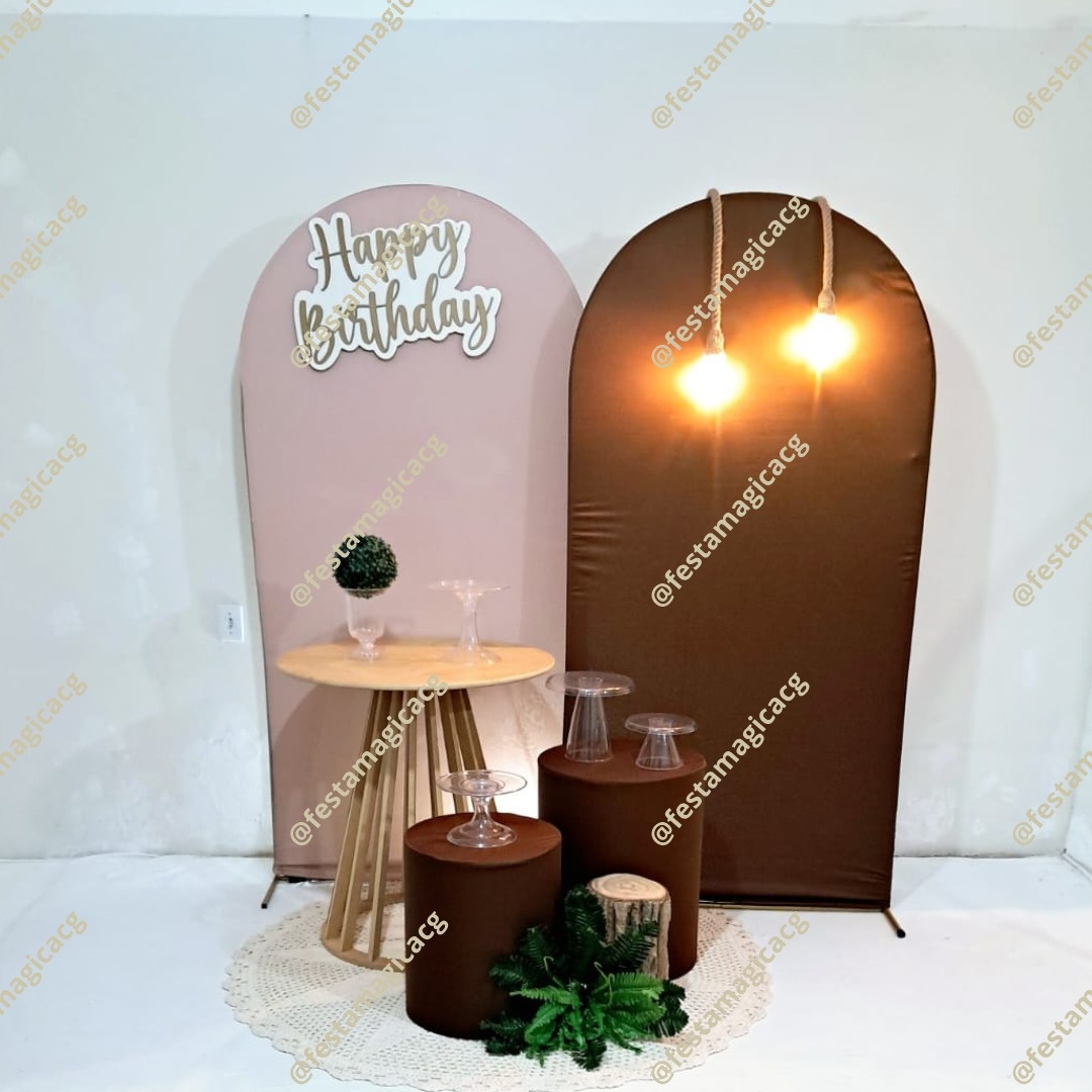 K2 Adulto Happy Birthday (Rose E Marrom) - Olivete Filgueira