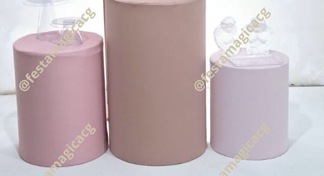 Capas Cilindros Tons Rosa - Olivete Filgueira