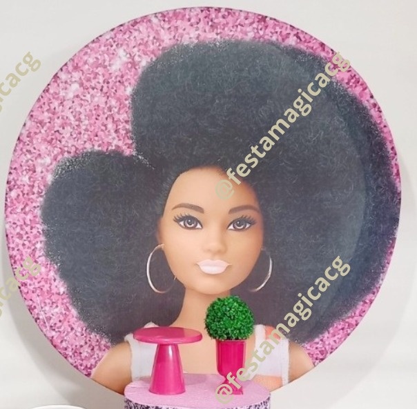 Painel Barbie Afro  - Olivete Filgueira