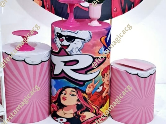 Capa de Cilindro Rosa Emilly Vick - Olivete Filgueira