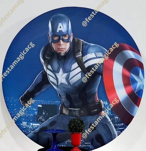 Painel Capitão America - Olivete Filgueira