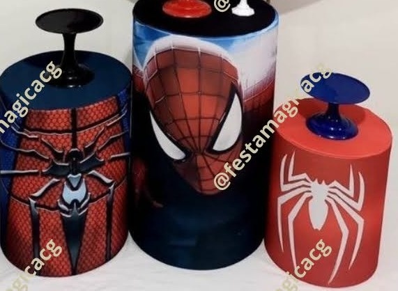Capa Cilindros Homem Aranha Céu  - Olivete Filgueira