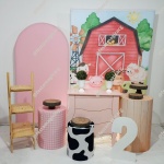 K3 Fazendinha Rosa 2 Retangular - imagem 2