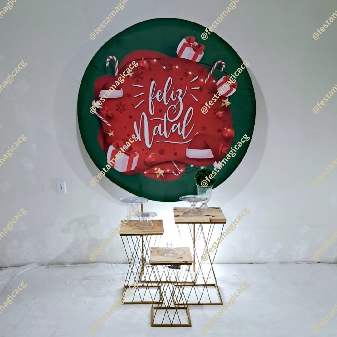 K1 Feliz Natal Verde Mesinha    - Olivete Filgueira