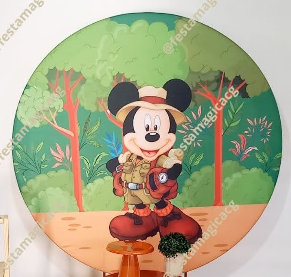 Painel Mickey Safari - Olivete Filgueira