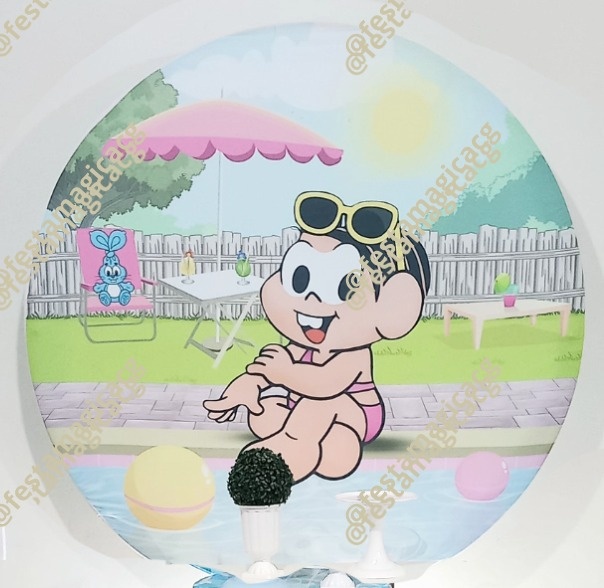 Painel Monica Pool Party - Olivete Filgueira