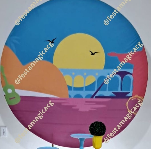 Capa de Painel Redondo Rio de Janeiro - Olivete Filgueira