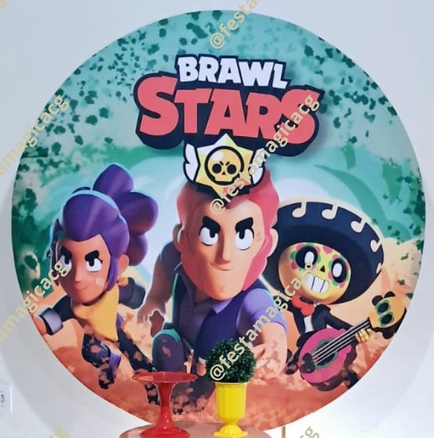 Capa Painel Redondo Brawl Stars - Olivete Filgueira