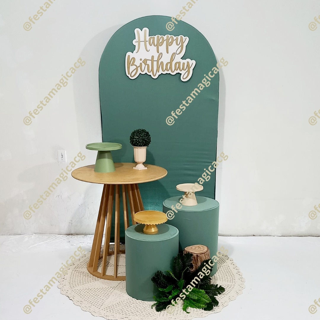 K Adulto (Happy Birthday Verde)  - Olivete Filgueira