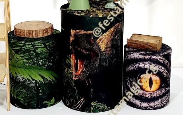 Capas Cilindros Dinossauro  - Olivete Filgueira