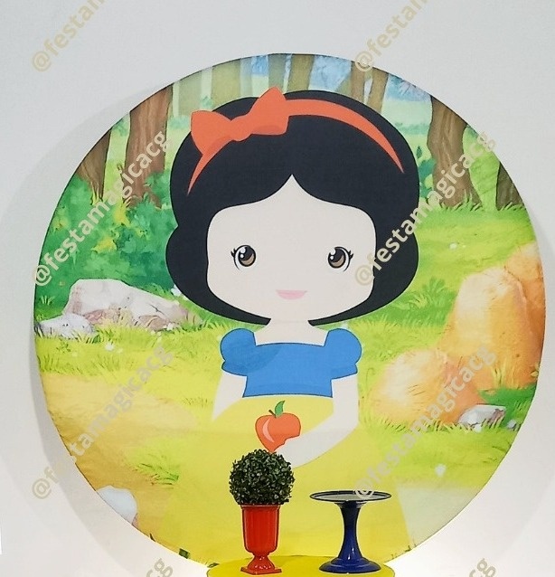 Painel Branca de Neve Cute - Olivete Filgueira