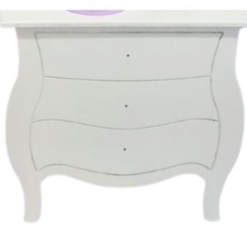 Mesa Bombe Branca P - Olivete Filgueira