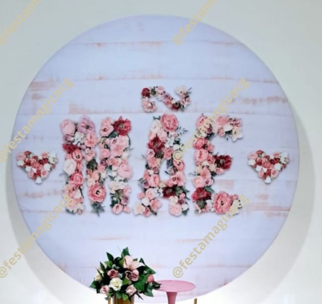 Capa Painel Redondo Mãe Rosa - Olivete Filgueira