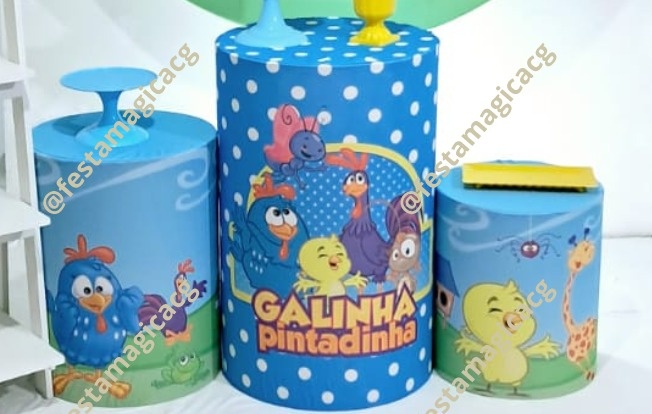 Cilindro Galinha Pintadinha  - Olivete Filgueira
