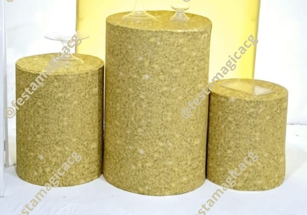 Cilindro Glitter Amarelo Canario - Olivete Filgueira