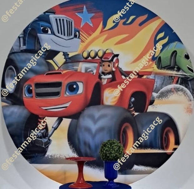 Painel Blaze Monster Truck  - Olivete Filgueira