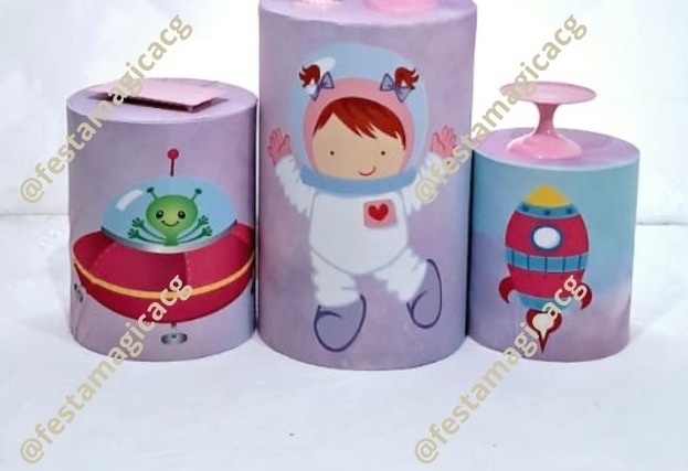 Cilindro Astronauta Baby Feminino - Olivete Filgueira