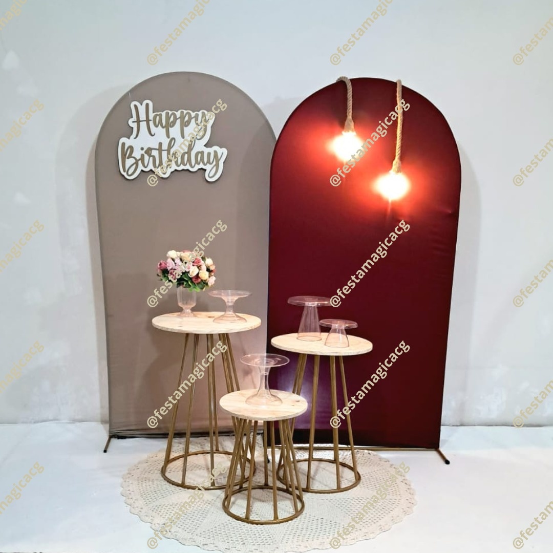 K2 Adulto Happy Birthday (Champanhe, Vinho E Mesas Ripadas) - Olivete Filgueira