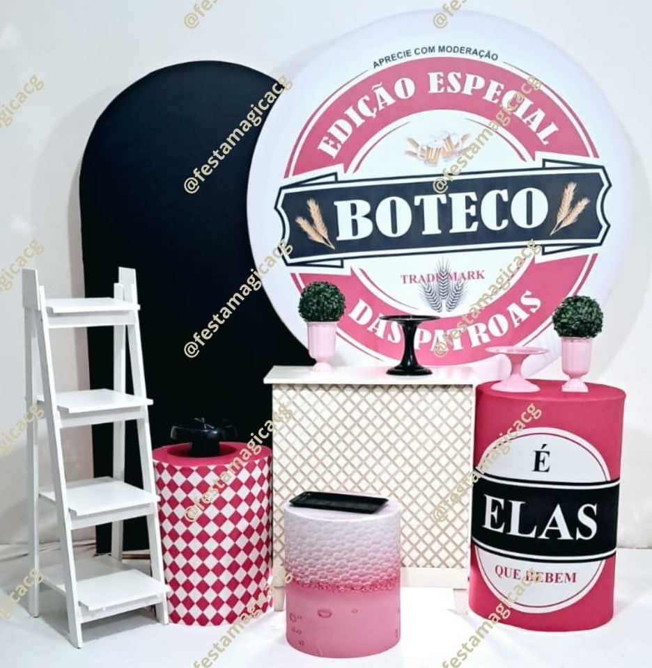 Kit 3 Boteco Rosa - Olivete Filgueira