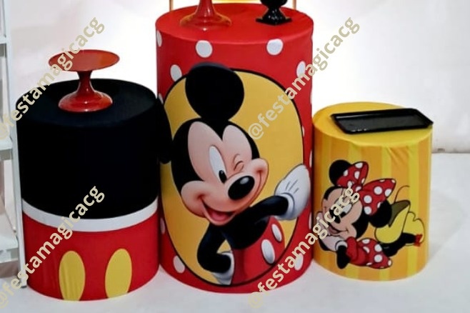 Cilindro Mickey E Minnie - Olivete Filgueira