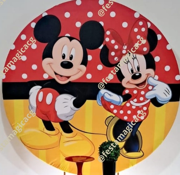 Painel Mickey E Minnie - Olivete Filgueira