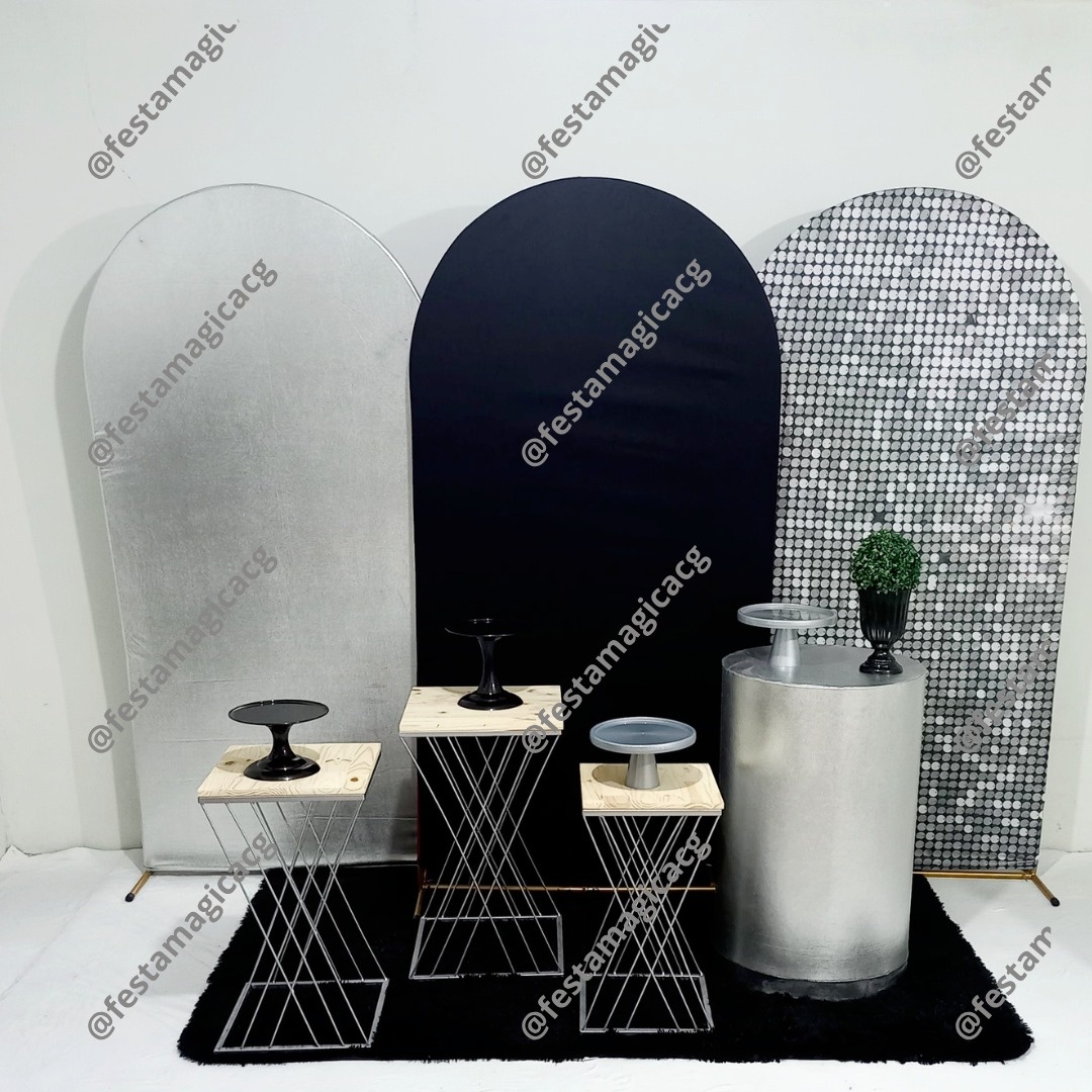 Kit4 Adulto Preto E Prata - Olivete Filgueira