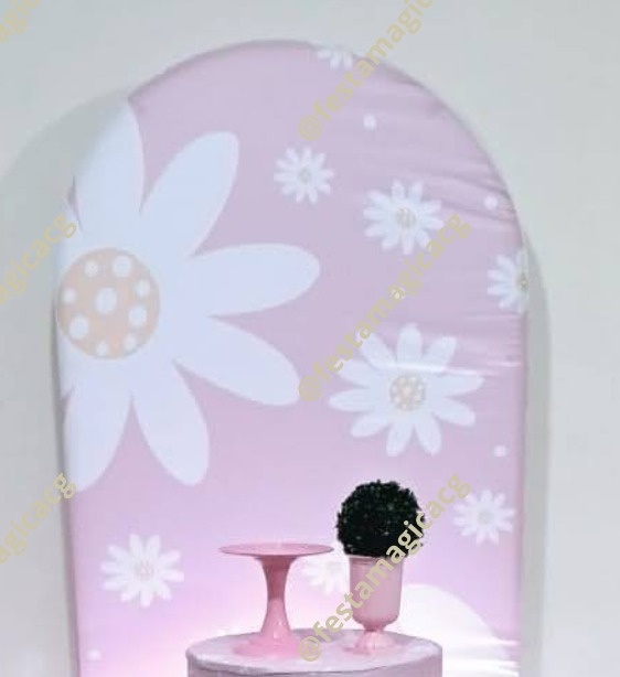 Painel Romano Tema Margarida Rosa - Olivete Filgueira