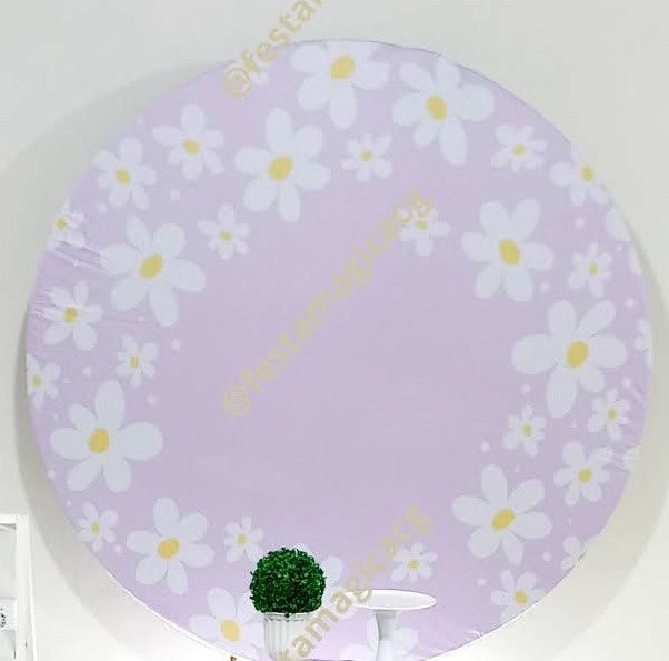 Painel Margaridas Roxo - Olivete Filgueira