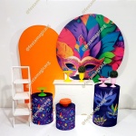 K3 Mascara de Carnaval Roxa - imagem 2
