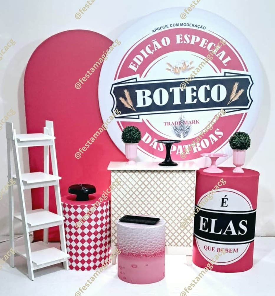 Kit 3 Boteco Rosaa - Olivete Filgueira