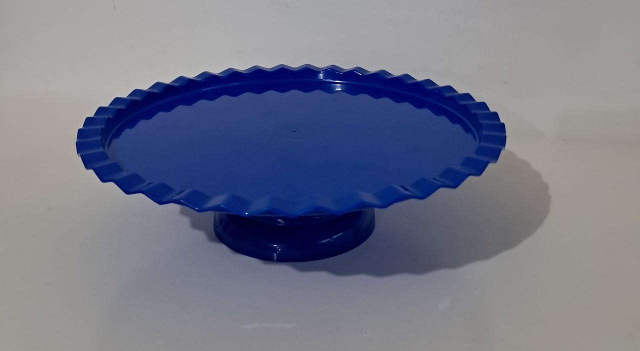 Bandeja Babado Baixo Azul - Olivete Filgueira