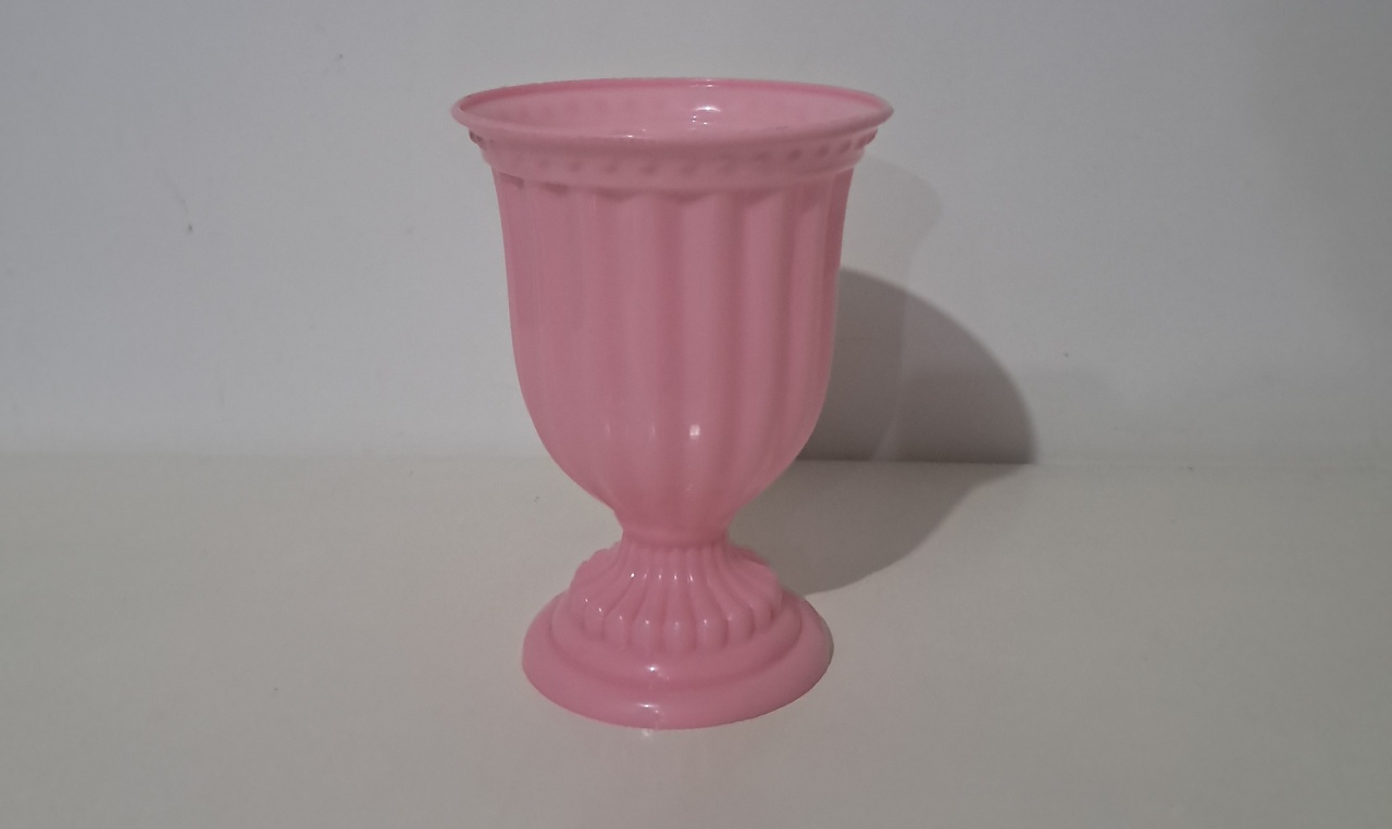 Vaso Cálice Rosa Bebe - Olivete Filgueira