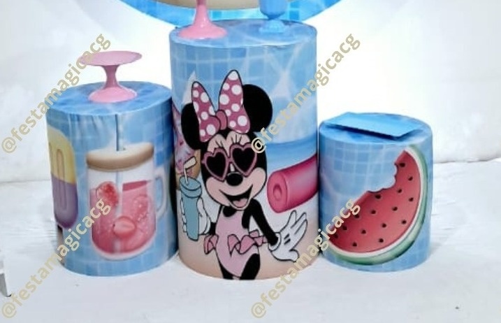 Cilindro Minnie Pool Party - Olivete Filgueira