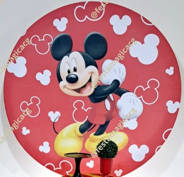 Painel Mickey Vermelho - Olivete Filgueira