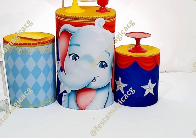 Cilindro Circo Elefante  - Olivete Filgueira