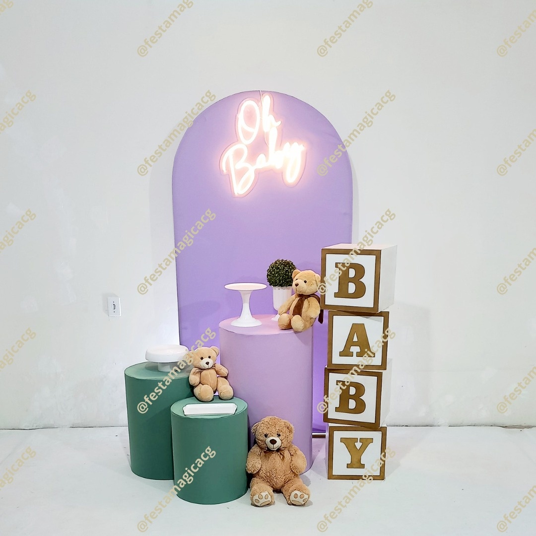 K1 Cha Revelação Oh Baby Led  - Olivete Filgueira