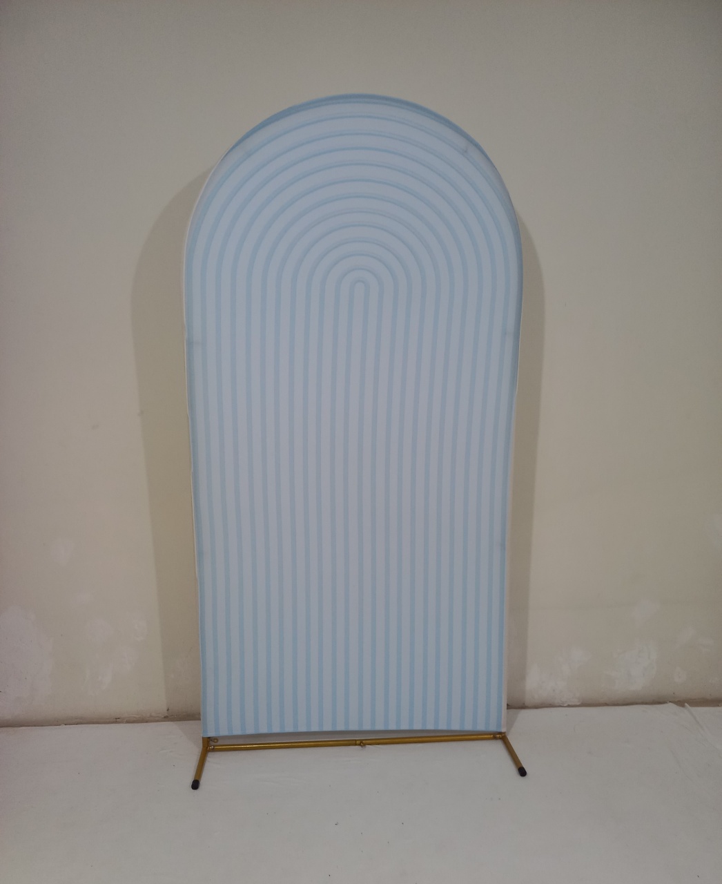 Capa Painel Romano Ripado Azul Bebe - Olivete Filgueira