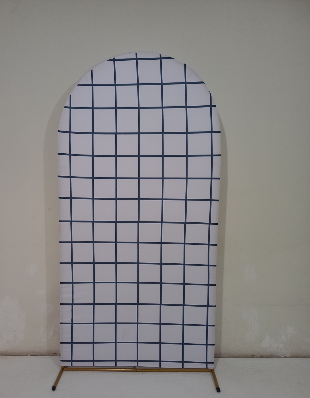Painel Romano Tema Quadriculado Preto E Branco  - Olivete Filgueira