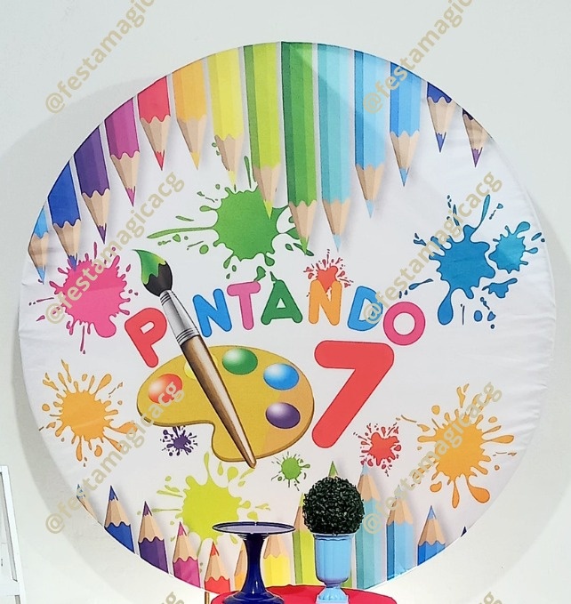 Painel Aquarela Pintando 7  - Olivete Filgueira