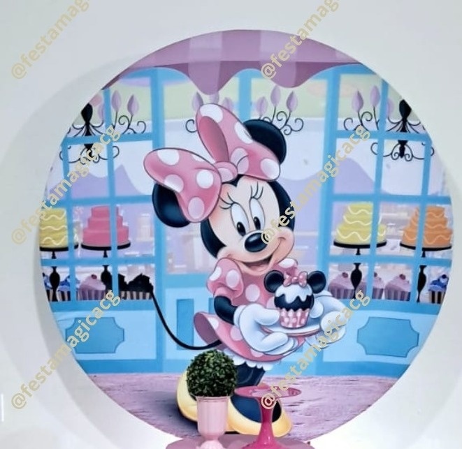 Painel Minnie Doces - Olivete Filgueira