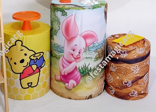 Cilindro Ursinho Pooh - Olivete Filgueira
