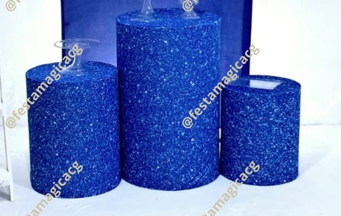 Cilindro Glitter Azul Bic - Olivete Filgueira