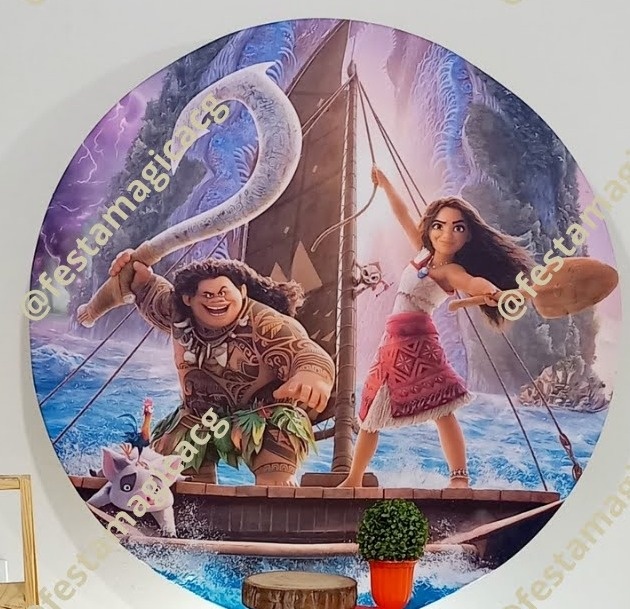 Painel Moana E Maui - Olivete Filgueira