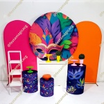 K4 Mascara de Carnaval Roxa - imagem 1