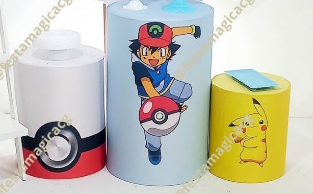 Capas Cilindros Pokemon  - Olivete Filgueira