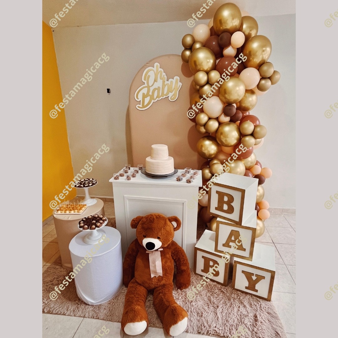 K2 Cha Revelação Branco E Bege 1  - Olivete Filgueira