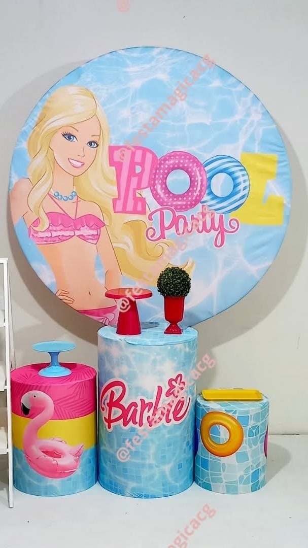 Kmini Pool Party Barbie - Olivete Filgueira