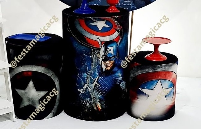 Cilindro Capitão America  - Olivete Filgueira