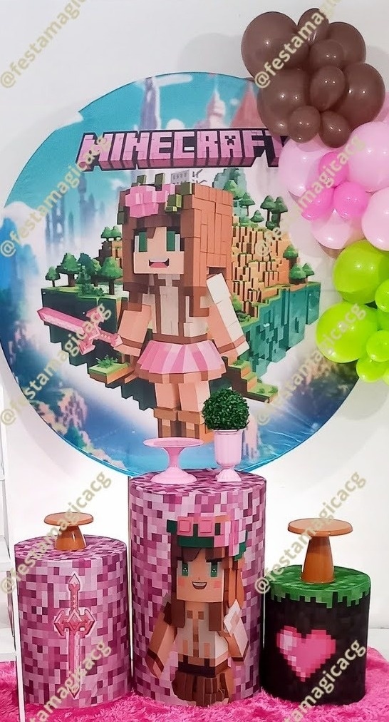 Kmini Minecraft Feminino - Olivete Filgueira