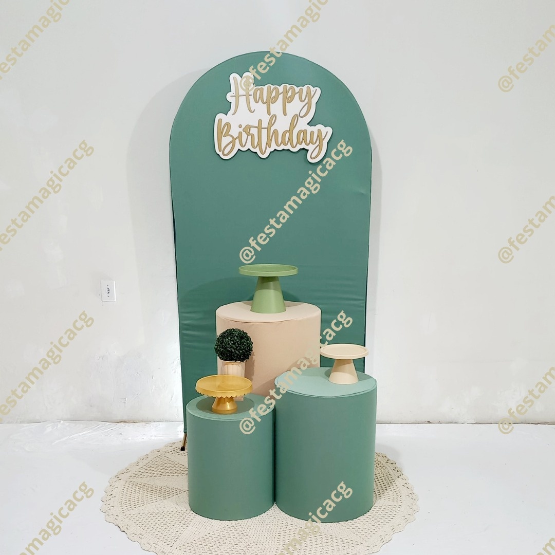 K Adulto (Happy Birthday Verde, Trio de Cilindros)   - Olivete Filgueira